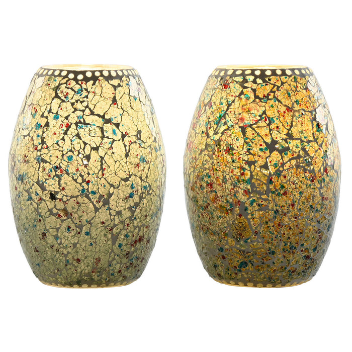 Настолна лампа Home ESPRIT Зелен Небесно синьо 25 W 220 V (2 броя)