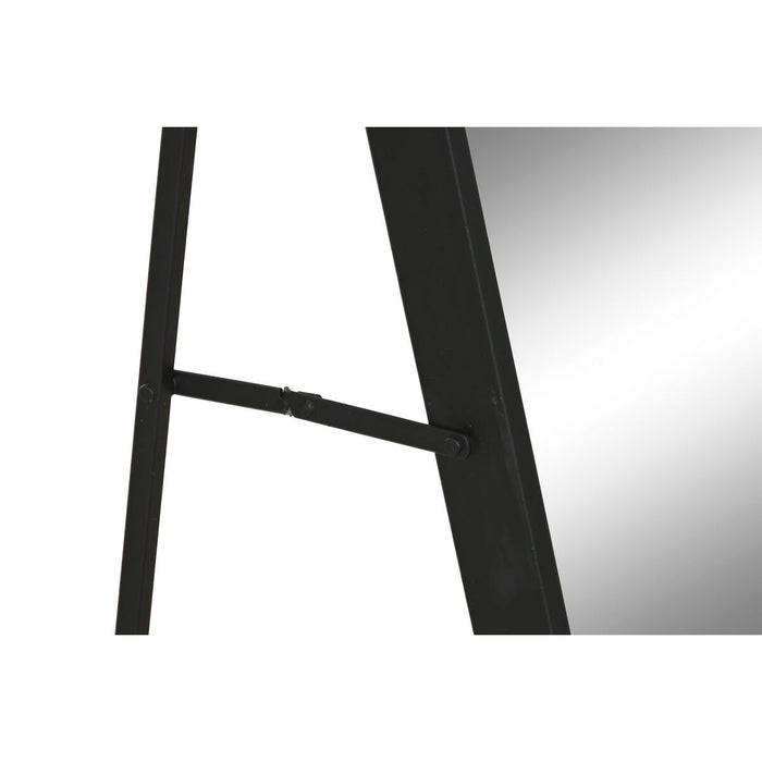 Постоянно огледало Home ESPRIT Черен Кристал Желязо 50 x 4 x 150 cm