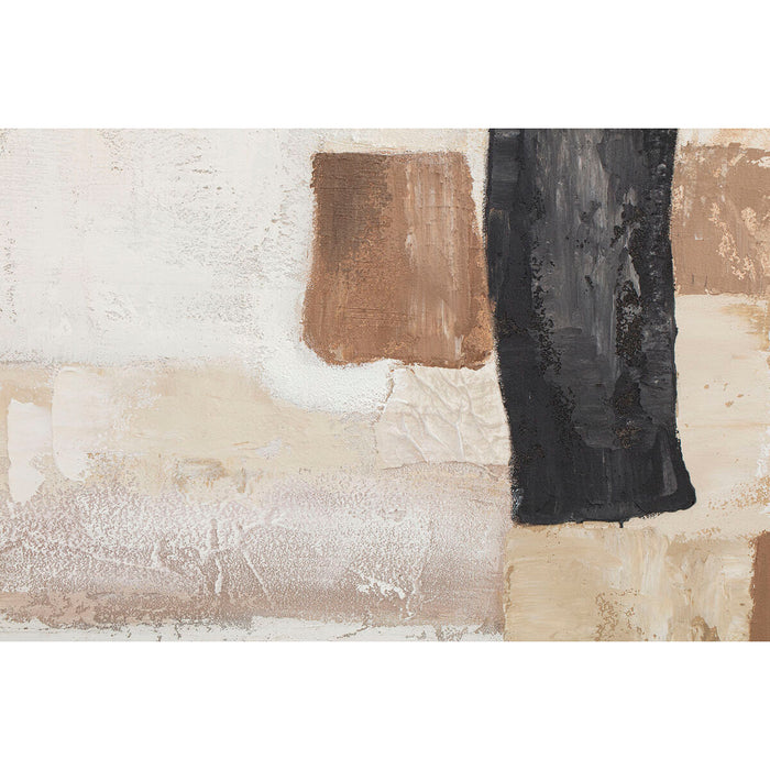 Картина Home ESPRIT Бял Бежов Абстрактен Град 92 x 4,5 x 121,5 cm (2 броя)