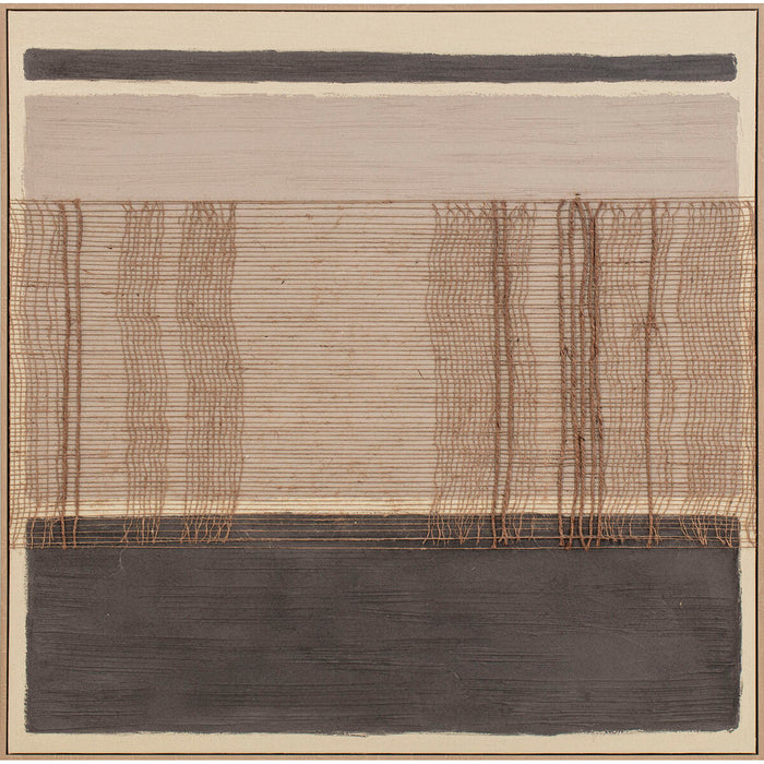 Картина Home ESPRIT Кафяв Черен Абстрактен Град 102 x 4,5 x 102 cm (2 броя)
