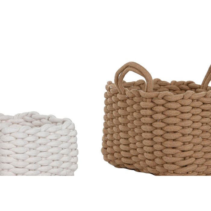 Игра на Кошници Home ESPRIT Въже 28 x 28 x 18 cm