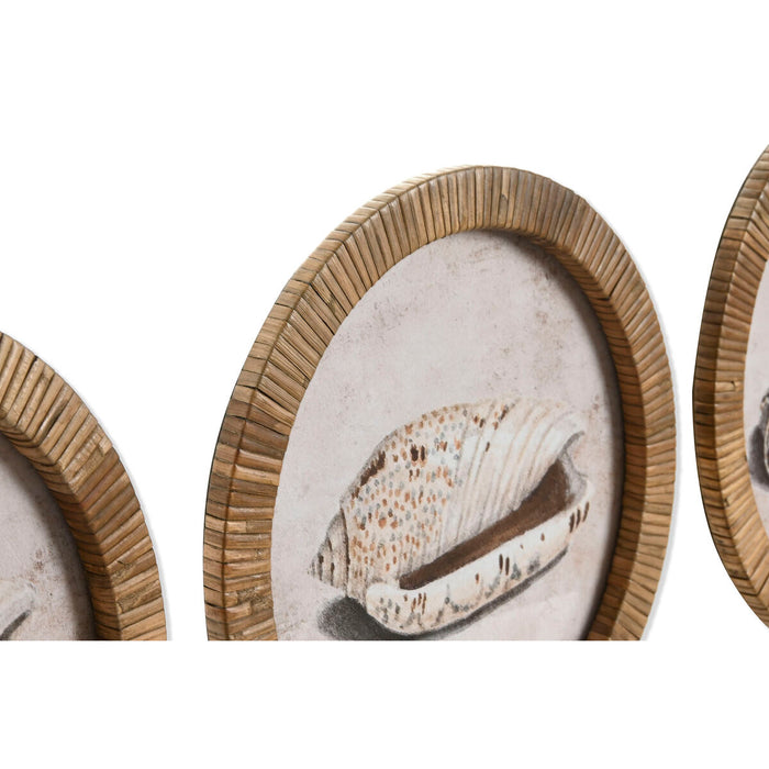 Картина Home ESPRIT Кристал Pатан 30 x 2 x 30 cm (9 броя)