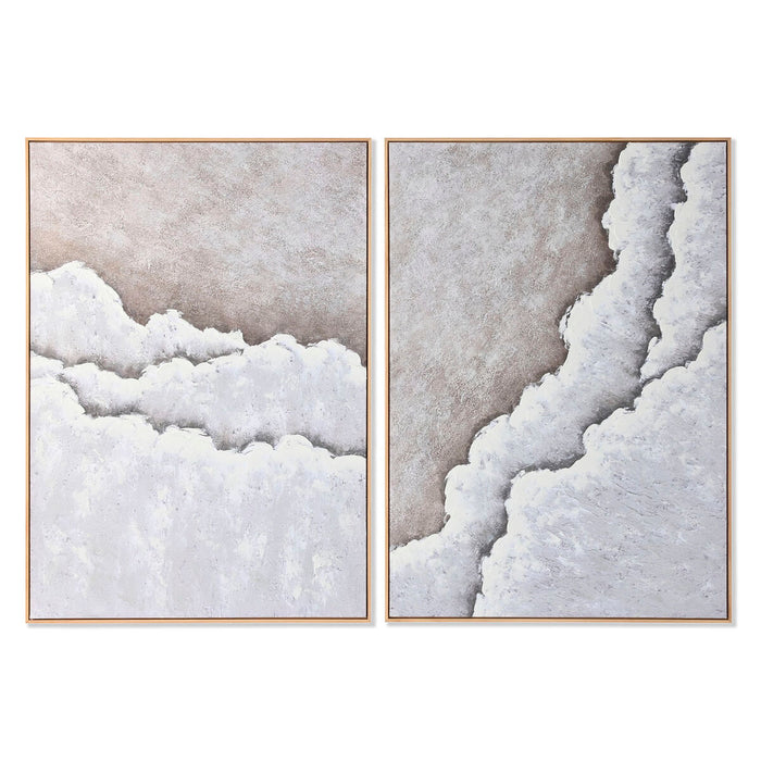 Картина Home ESPRIT Дървен Пластно 103 x 4,3 x 143 cm 102,6 x 4,3 x 142,6 cm (2 броя)