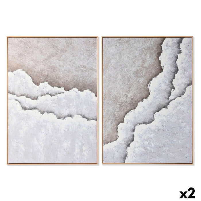 Картина Home ESPRIT Дървен Пластно 103 x 4,3 x 143 cm 102,6 x 4,3 x 142,6 cm (2 броя)