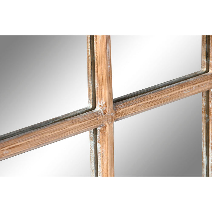 Стенно огледало Home ESPRIT Естествен Прозорец Гранитогрес 68 x 4 x 128 cm