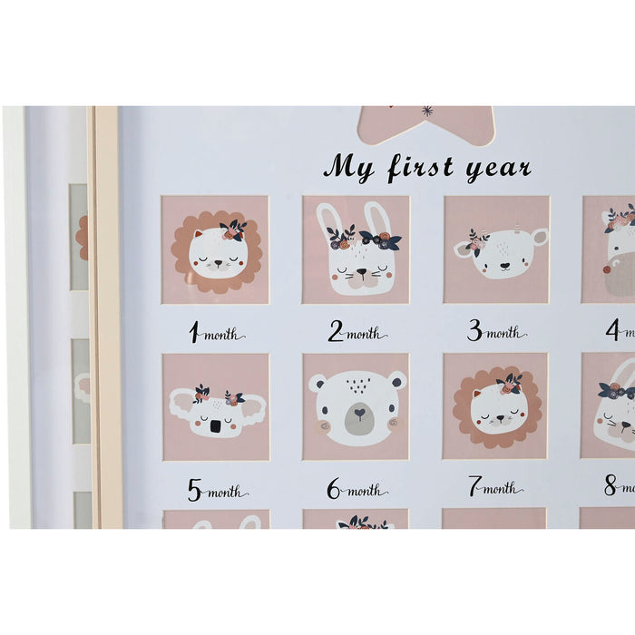 Рамка за снимки Home ESPRIT Кристал Дървен MDF 40,5 x 2 x 49,5 cm (4 броя)