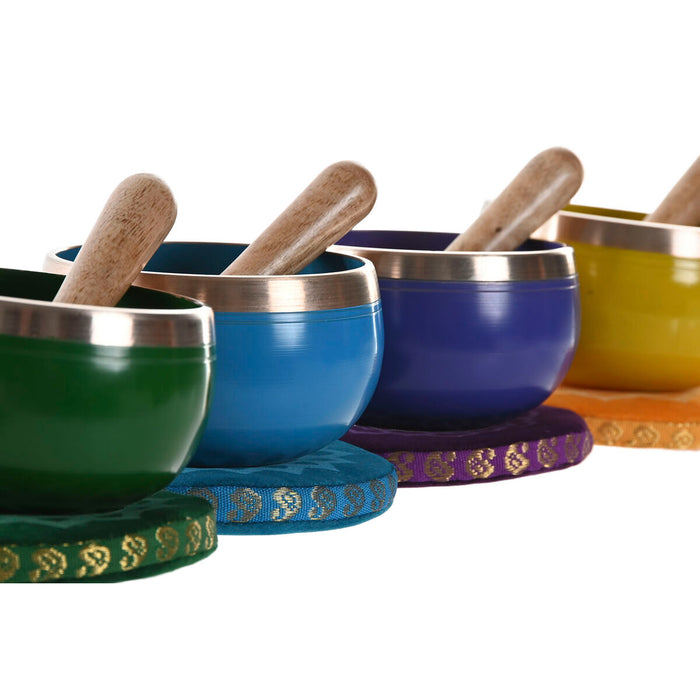 Комплект Дисни Home ESPRIT Жълт Син Зелен Розов 12 x 12 x 7 cm (4 броя)