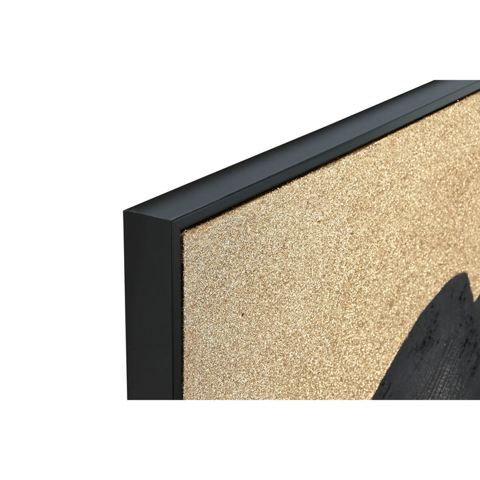 Картина Home ESPRIT Черен Златен Шапка 103 x 4,5 x 143 cm (2 броя)