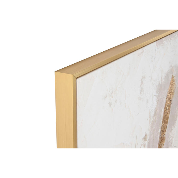 Картина Home ESPRIT Бял Златен Абстрактен Модерен 103 x 4,5 x 143 cm (2 броя)