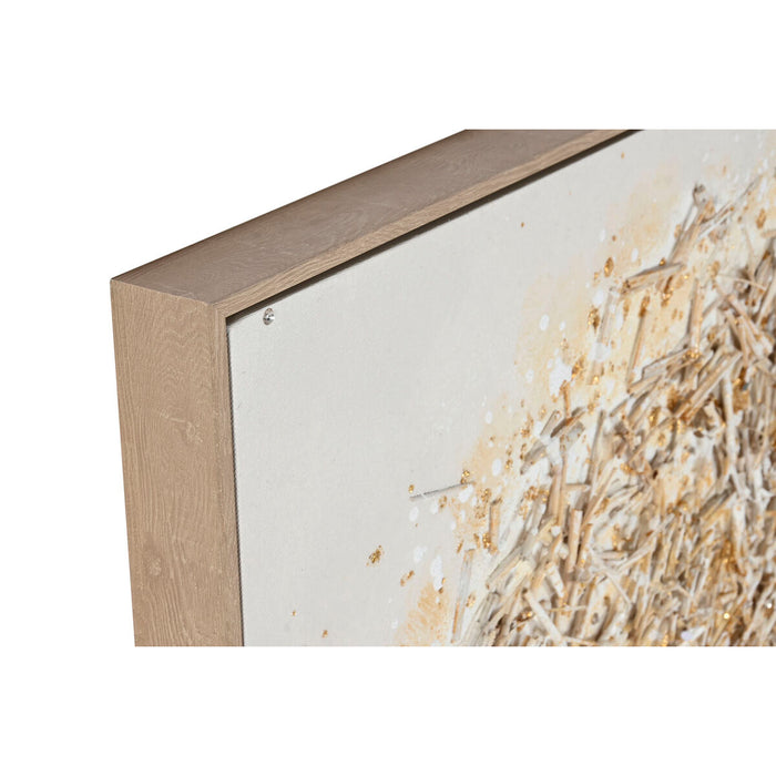 Пластно Home ESPRIT Бял Златен Дърво Традиционен 82 x 4 x 122 cm (2 броя)