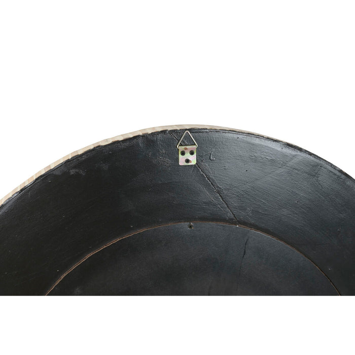 Стенно огледало Home ESPRIT Бял Кафяв Мозайка Тропически 100 x 4 x 100 cm