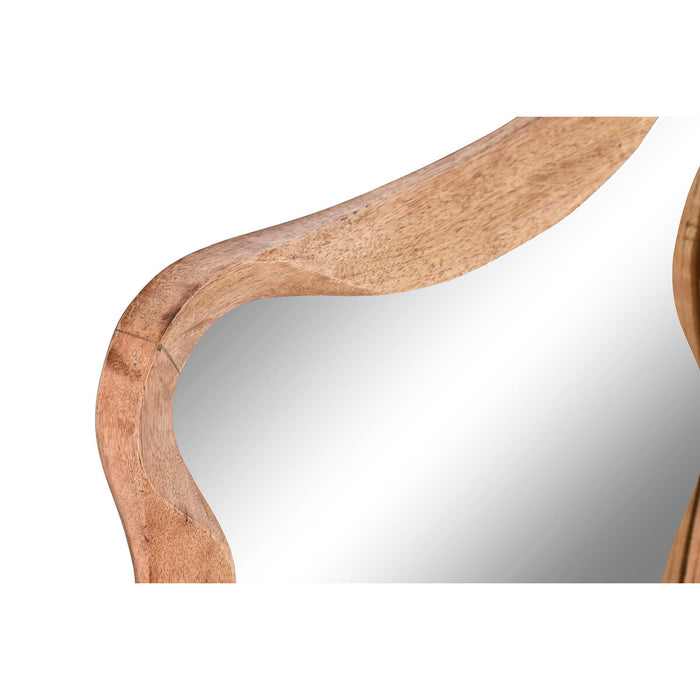 Стенно огледало Home ESPRIT Кафяв Естествен Cottage 51 X 2,5 X 71 CM