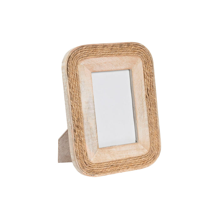 Рамка за снимки Home ESPRIT Кафяв Кристал Въже Дърво манго Естествен Cottage