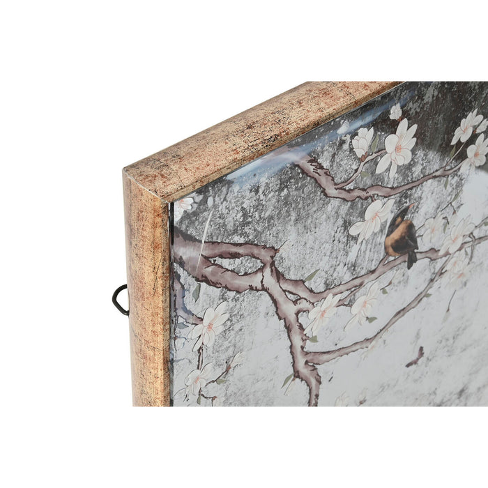 Стенно огледало Home ESPRIT Черен Златен Ориенталски 60 x 4 x 120 cm