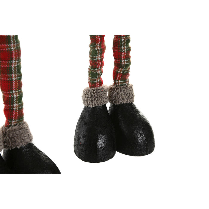 Коледна Украса Home ESPRIT Червен Зелен 30 X 21 X 54 CM (2 броя)