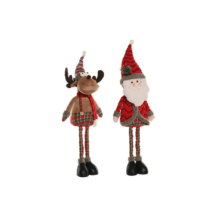 Коледна Украса Home ESPRIT Червен Зелен 30 X 21 X 54 CM (2 броя)