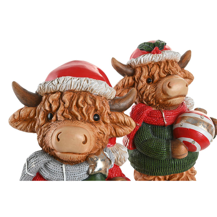 Коледна Украса Home ESPRIT Многоцветен 22,5 X 19 X 38 CM (2 броя)