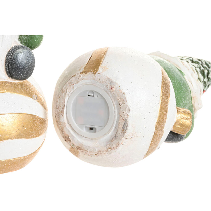 Коледна Украса Home ESPRIT Бял Зелен Златен Гном 23 X 21,5 X 55 CM (3 броя)