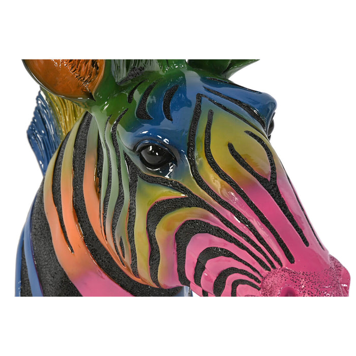 Декорация за стена Home ESPRIT Многоцветен Зебра Модерен 23 X 42 X 49 CM