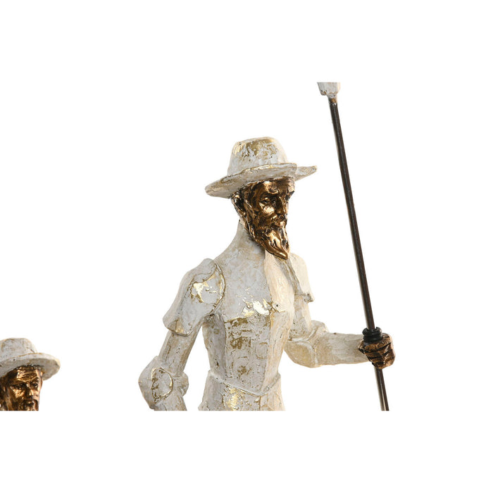 Декоративна фигурка Home ESPRIT Бял Златен 28,5 X 13 X 33 CM