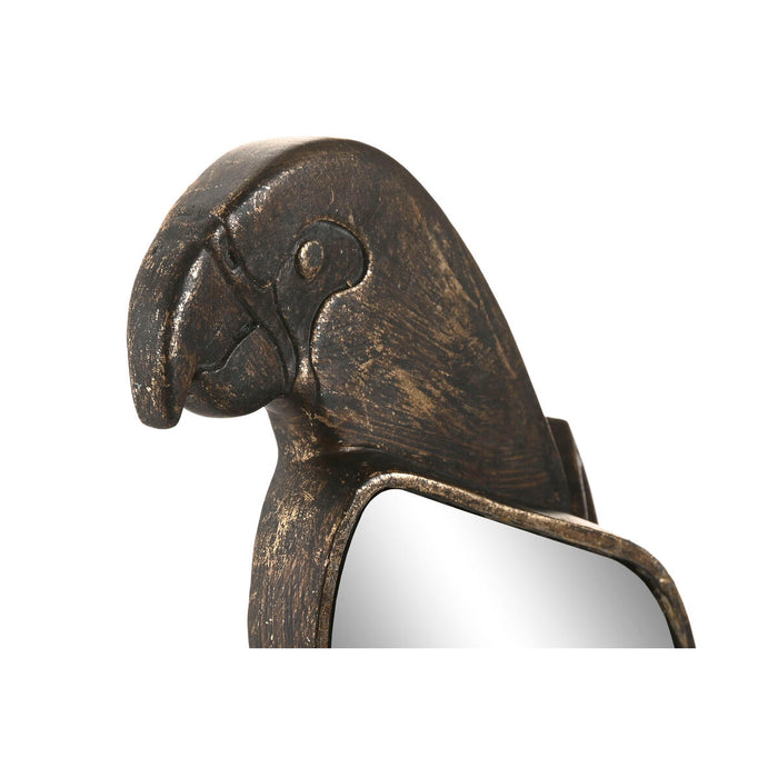 Декорация за стена Home ESPRIT Златен Модерен Папагал 18,5 X 5,5 X 49,5 CM