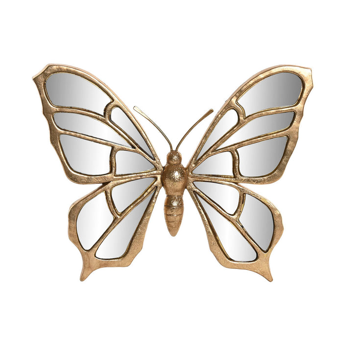 Декорация за стена Home ESPRIT Златен Пеперуди Модерен 34 X 3 X 27 CM