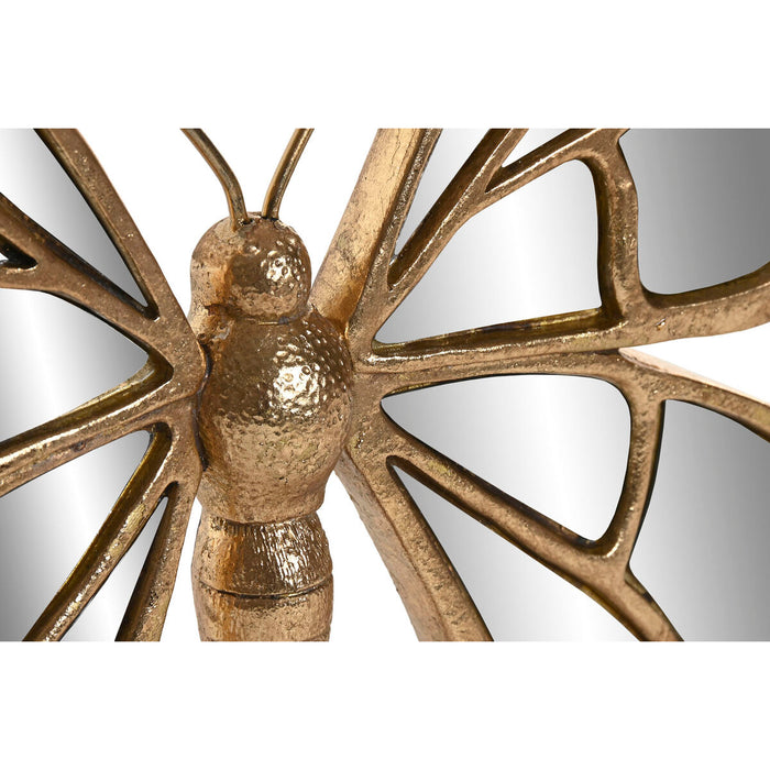 Декорация за стена Home ESPRIT Златен Пеперуди Модерен 34 X 3 X 27 CM