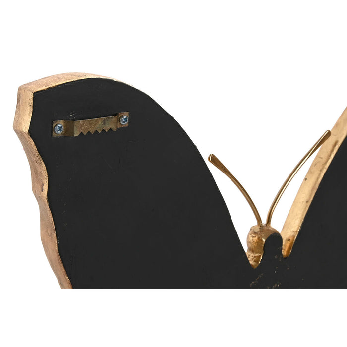 Декорация за стена Home ESPRIT Златен Пеперуди Модерен 34 X 3 X 27 CM