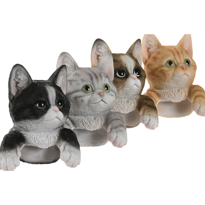 Декоративна фигурка Home ESPRIT Кафяв Черен Сив 8 x 8 x 10 cm (4 броя)