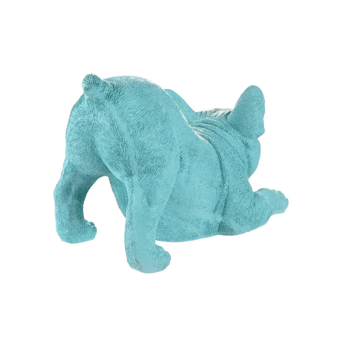 Декоративна фигурка Home ESPRIT Син Фуксия Куче 34,5 X 20 X 22 CM (2 броя)