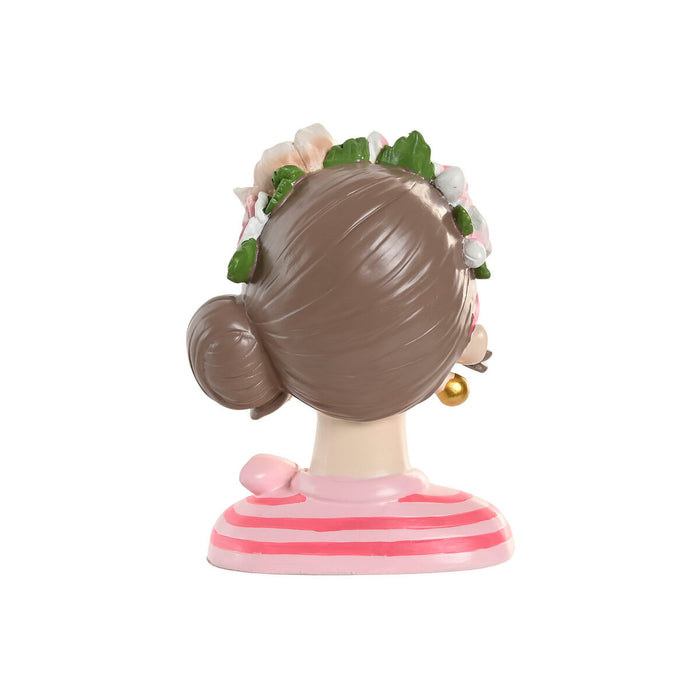 Декоративна фигурка Home ESPRIT Син Розов Дама 14 x 10 x 20 cm (2 броя)