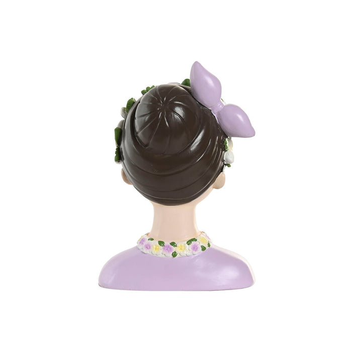 Декоративна фигурка Home ESPRIT Син Розов Дама 14,5 X 10,5 X 20 CM (2 броя)