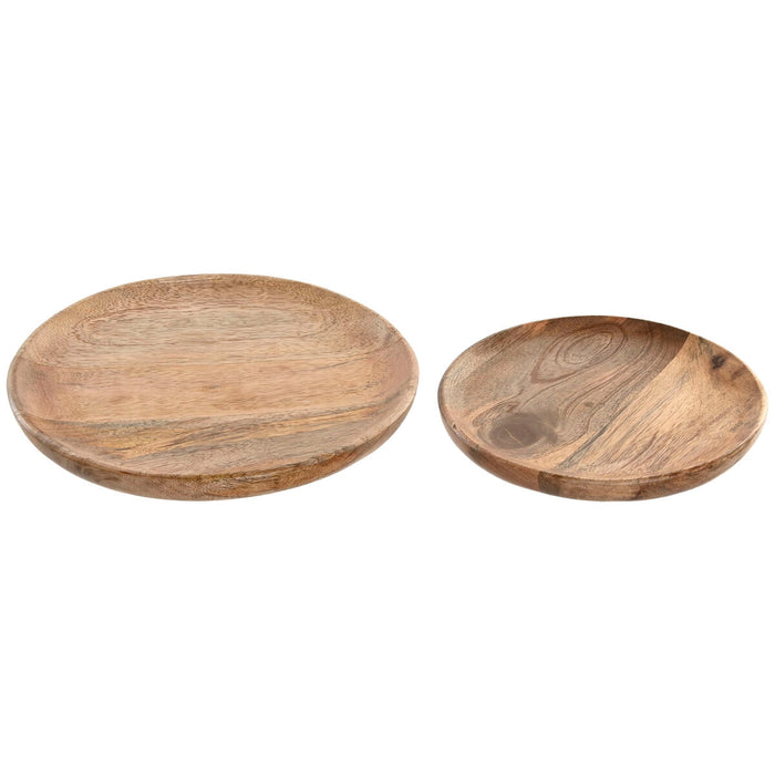 Табла Home ESPRIT Кафяв Дърво манго Кръгъл 25 x 25 x 2,5 cm
