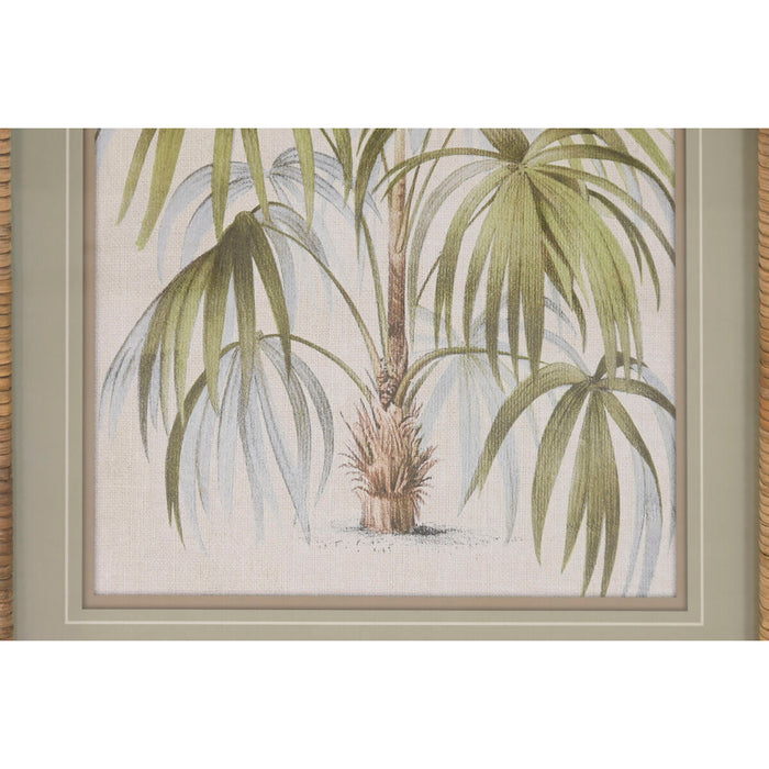 Картина Home ESPRIT Зелен Естествен Палми Тропически 40 X 2,5 X 60 CM (4 броя)