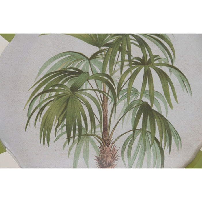 Картина Home ESPRIT Бял Зелен Палми Тропически 30 x 2 x 30 cm (4 броя)