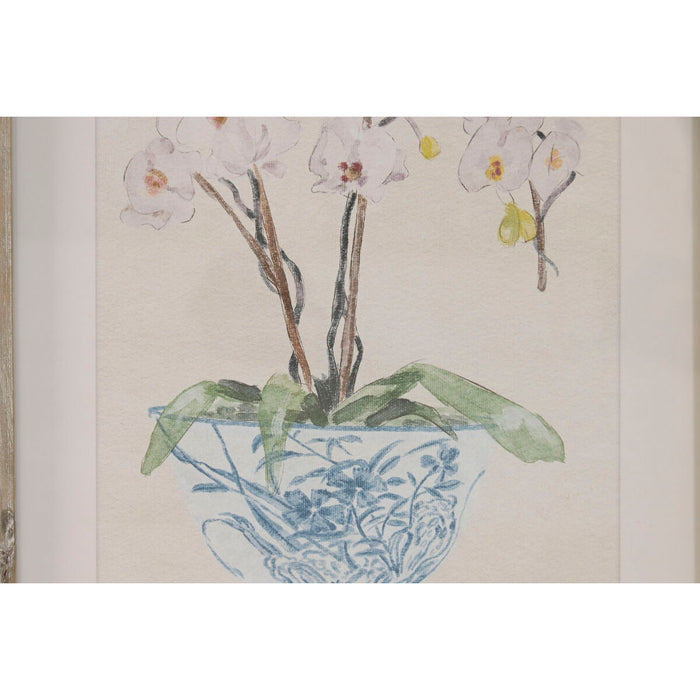 Картина Home ESPRIT Син Бял Ориенталски 35 x 2,5 x 45 cm (4 броя)
