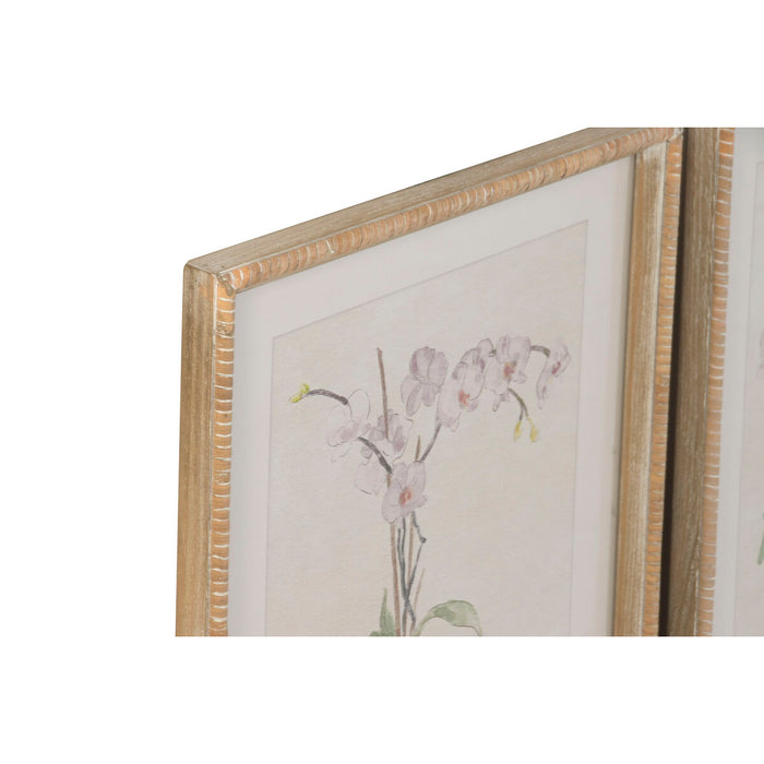 Картина Home ESPRIT Син Бял Ориенталски 35 x 2,5 x 45 cm (4 броя)