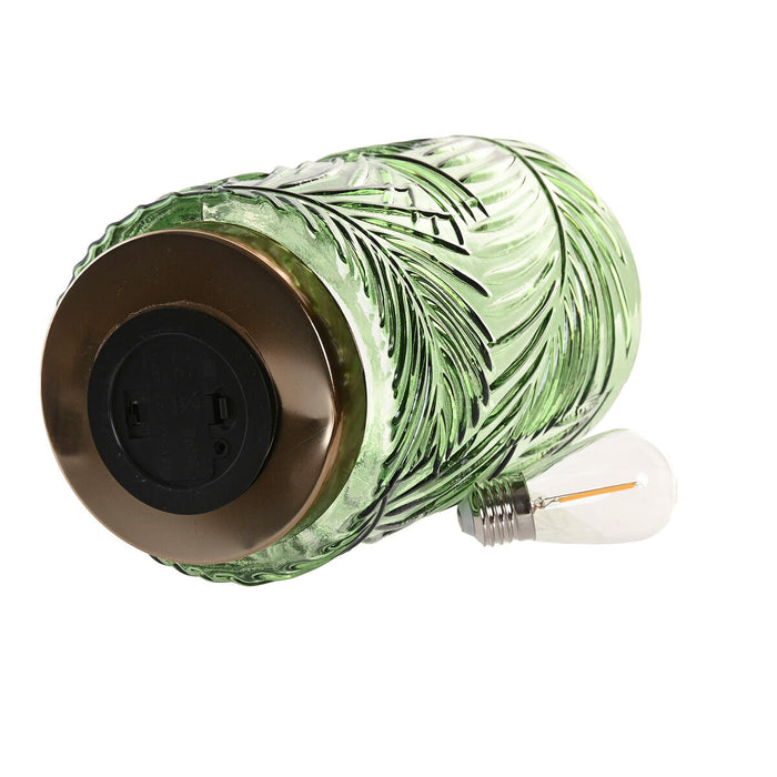 Ярка декорация Home ESPRIT Метал Кристал Тропически 14 x 14 x 26 cm (2 броя)