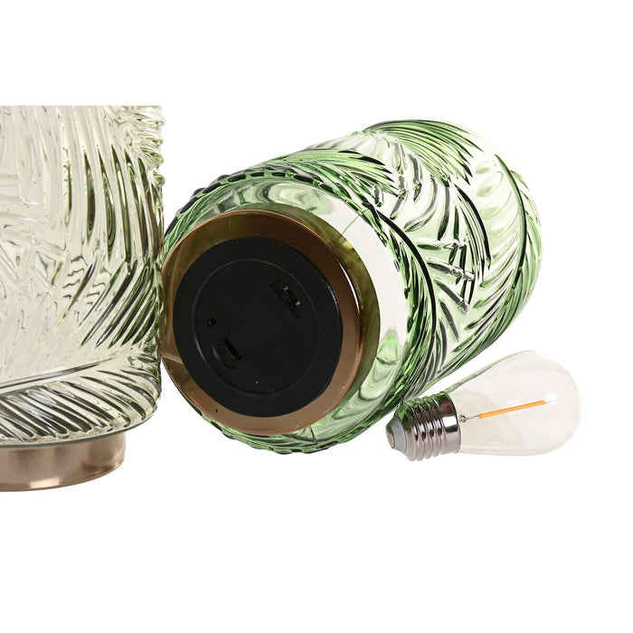 Ярка декорация Home ESPRIT Метал Кристал Тропически 12 x 12 x 20 cm (2 броя)