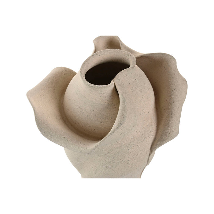 Ваза Home ESPRIT Бял Керамика Занаятчийски стил Модерен 24 x 24 x 37 cm