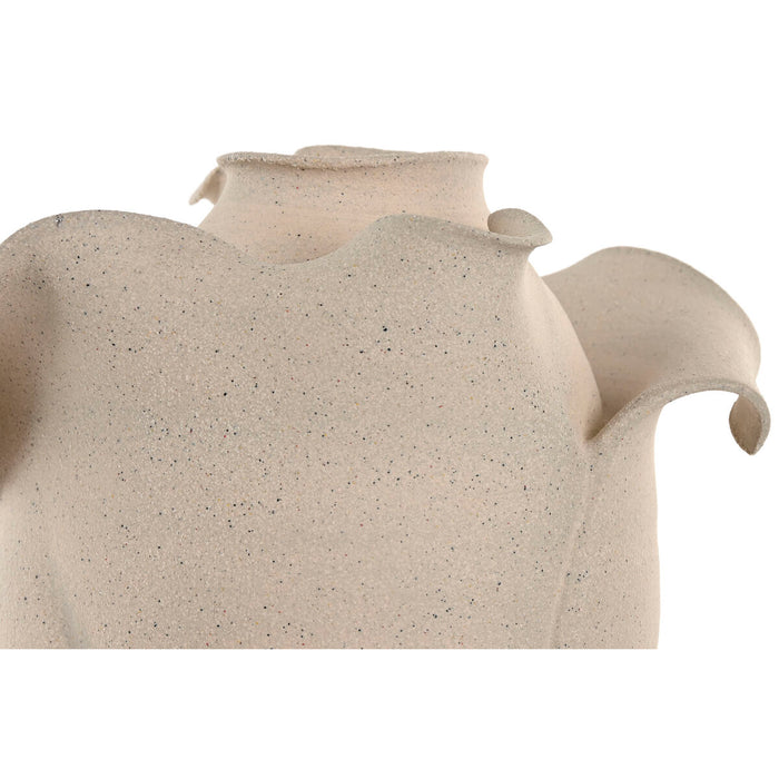 Ваза Home ESPRIT Бял Керамика Занаятчийски стил Модерен 24 x 24 x 37 cm