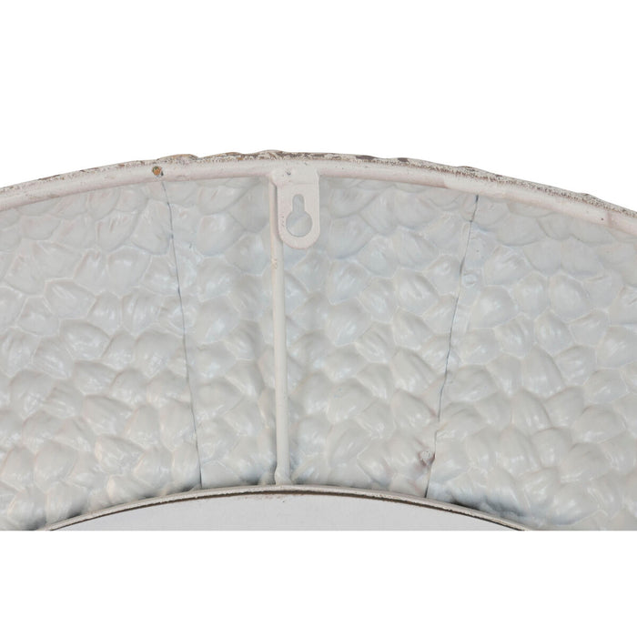 Стенно огледало Home ESPRIT Бял 84 X 6 X 84 CM