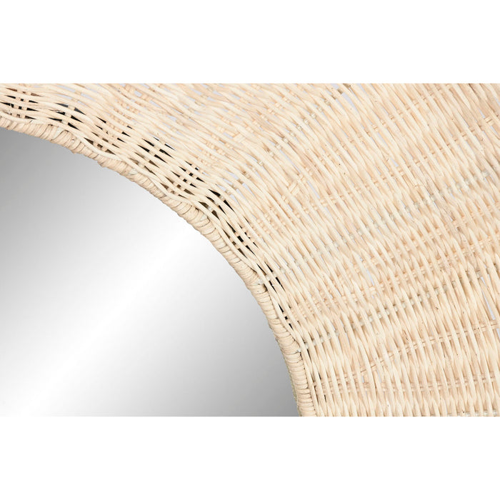 Стенно огледало Home ESPRIT Естествен Boho 91 x 6 x 91 cm