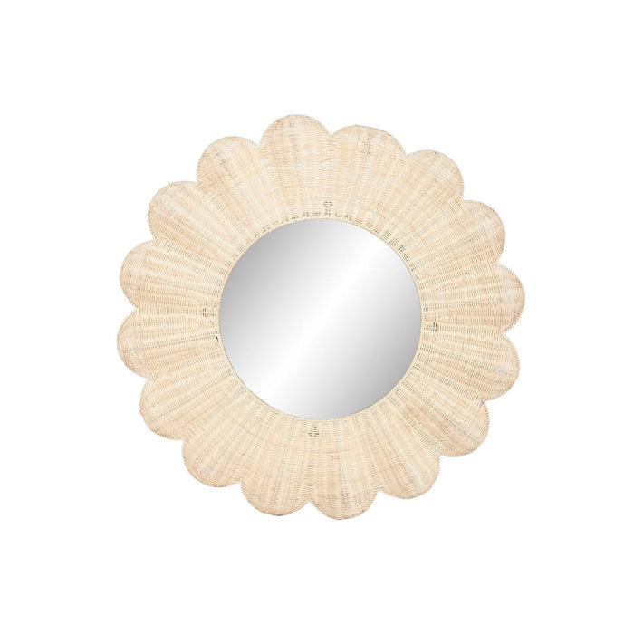 Стенно огледало Home ESPRIT Естествен Boho 91 x 6 x 91 cm