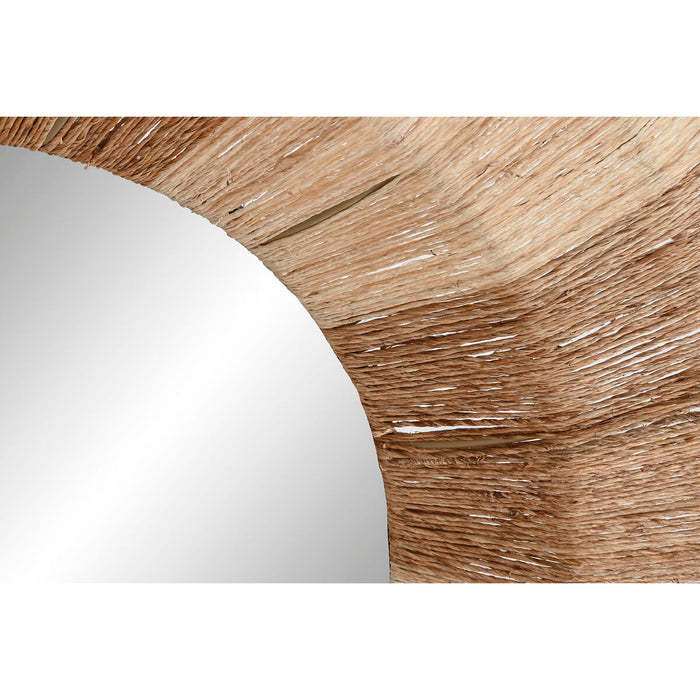 Стенно огледало Home ESPRIT Кафяв Естествен Boho 87 X 8 X 87 CM