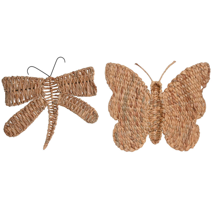 Декорация за стена Home ESPRIT Естествен Shabby Chic 44 X 4 X 46 CM (2 броя)