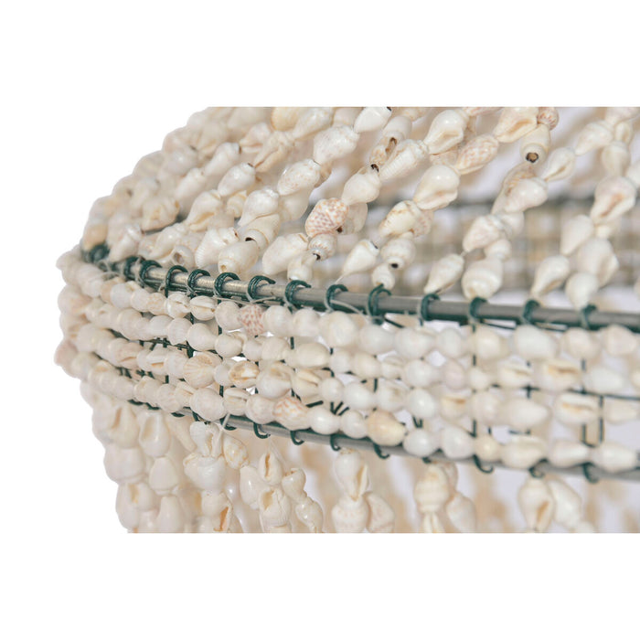 Полилей Home ESPRIT Бял Раковини 50 W 52 X 52 X 140 CM