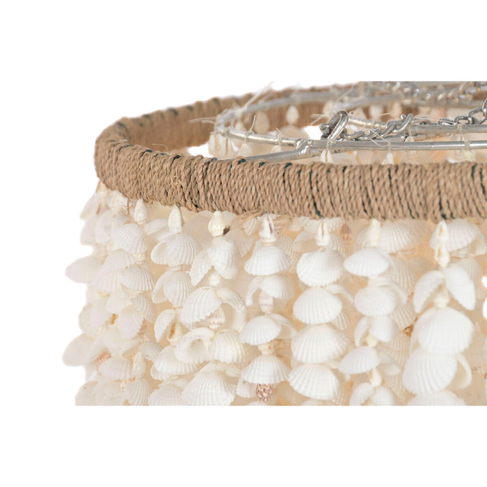 Полилей Home ESPRIT Бял Раковини 50 W 40 x 40 x 70 cm