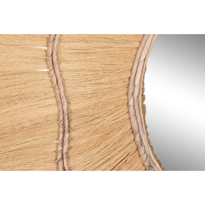 Стенно огледало Home ESPRIT Естествен Bali 110 X 11 X 110 CM