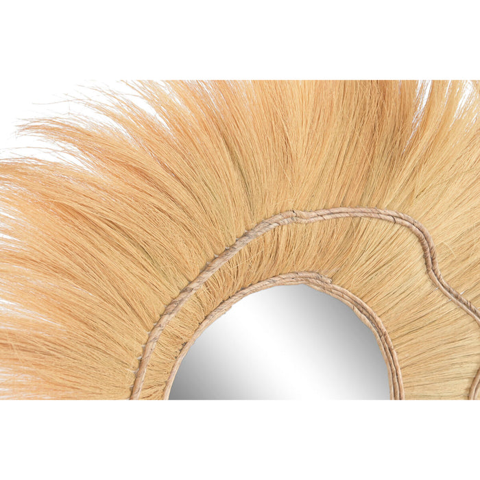Стенно огледало Home ESPRIT Естествен Bali 110 X 11 X 110 CM